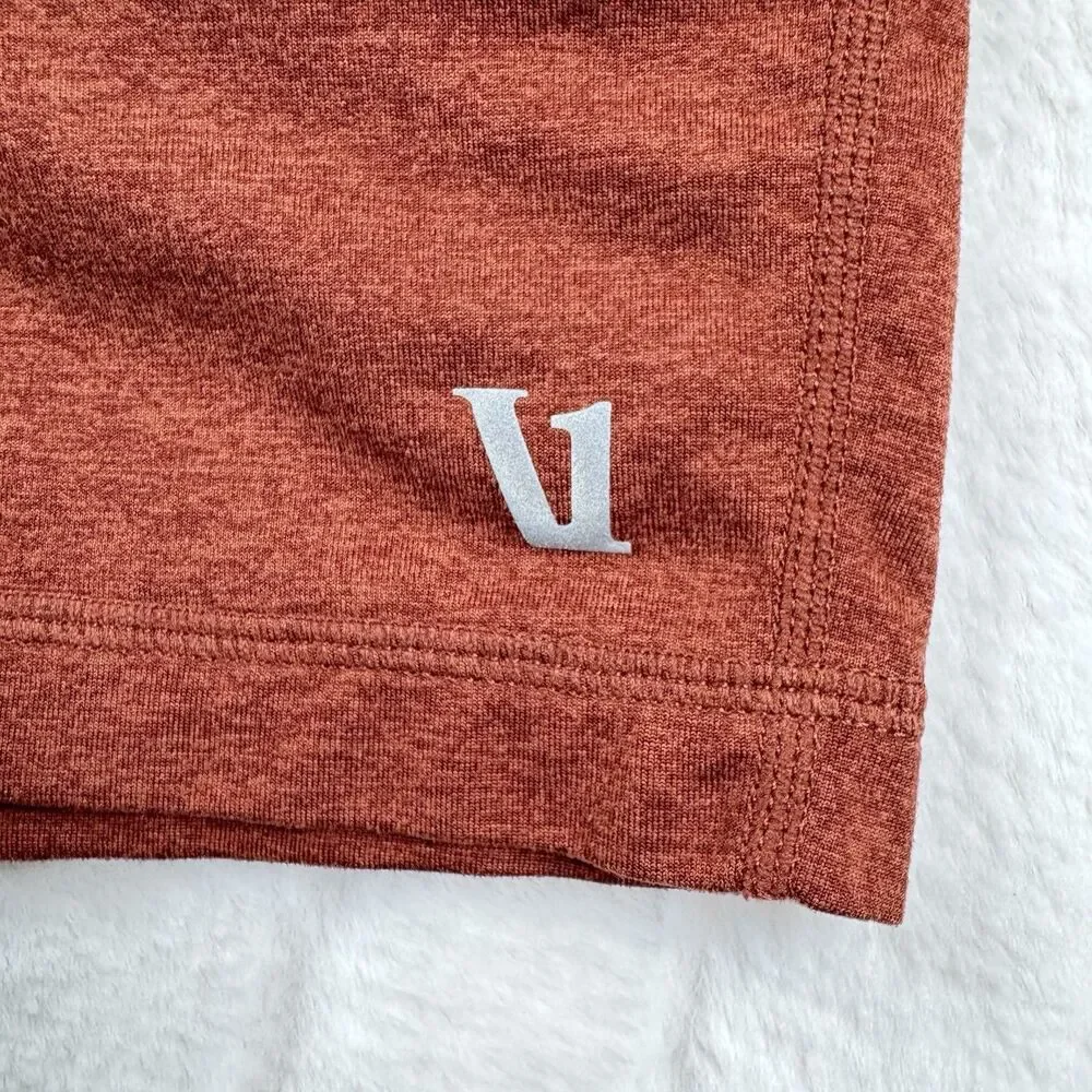 Vuori Ponto Performance Shorts 7" Men's Small Brown Orange Stretch Comfort Sport - Picture 7 of 12